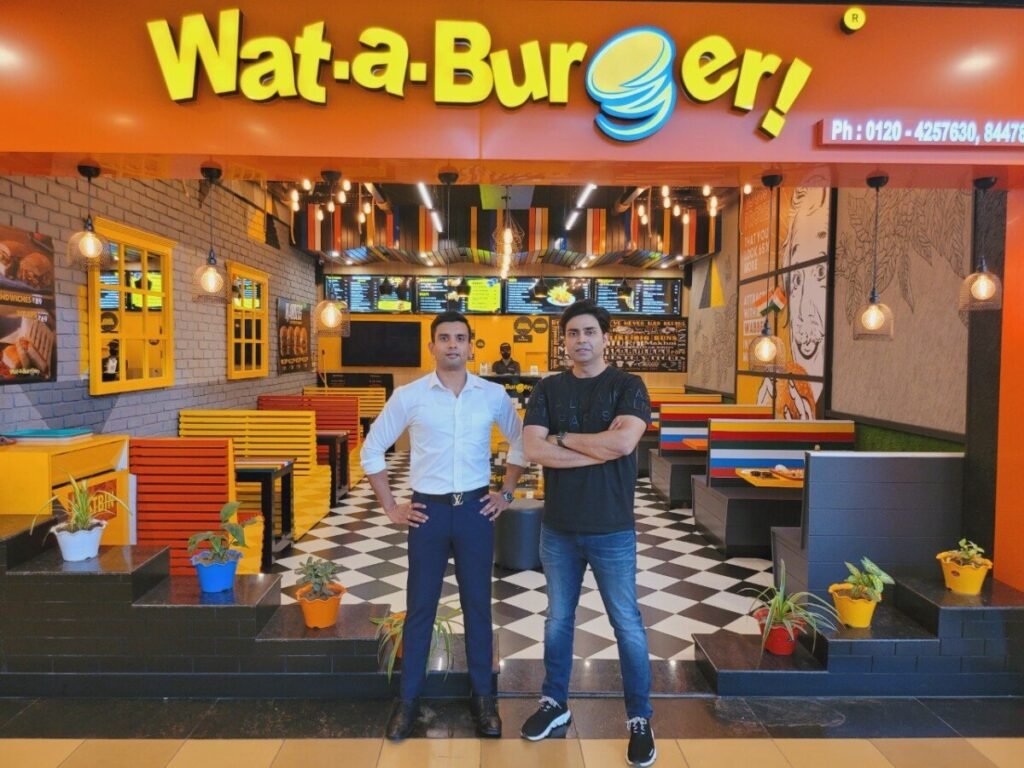 (L-R) Rajat Jaiswal & Farman Beig, Co-founders, Wat-a-Burger