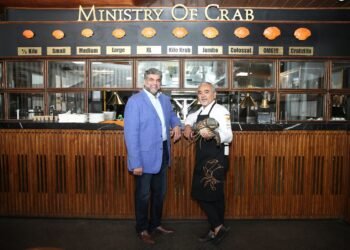 L-R Ramit Bharti Mittal, Executive Chairman And Director, Gourmet Investments Pvt. Ltd. & Chef Dharshan Munidasa