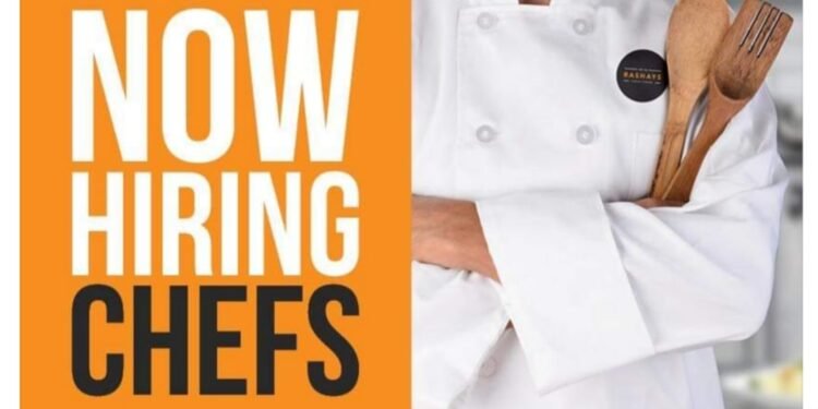 Vacancy for Chef in a cafe in Bengaluru
