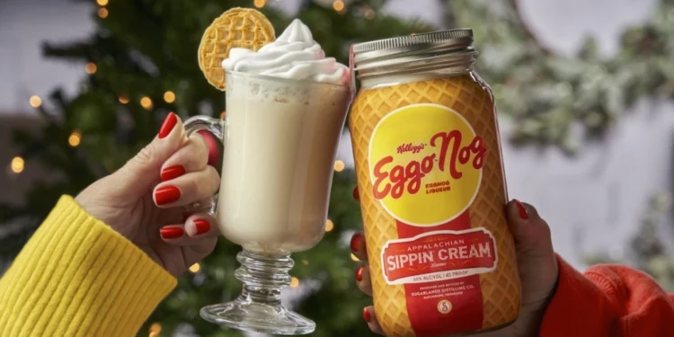 Kellogg’s To Launch Its Eggo Nog Cream Liqueur Alcohol For Holiday Season