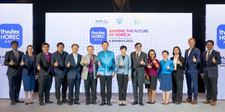 Commerce Minister Launches THAIFEX – HOREC Asia 2024, Marking Thailand as the HoReCa Business Hub of Asia, Expected Over 1 Billion Baht in Trade Value, from March 6-8 at IMPACT Muang Thong Thani