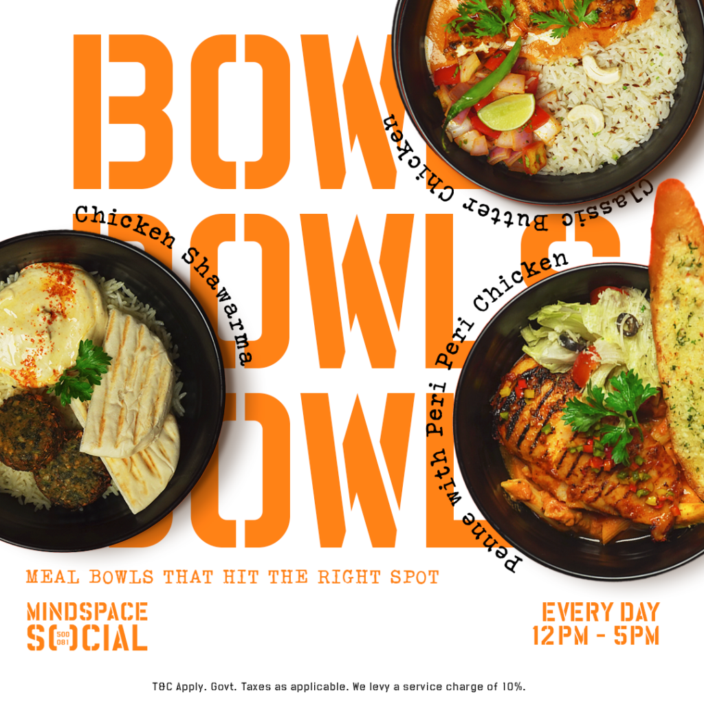 Mindspace SOCIAL announces its brand-new Meal Bowls Menu