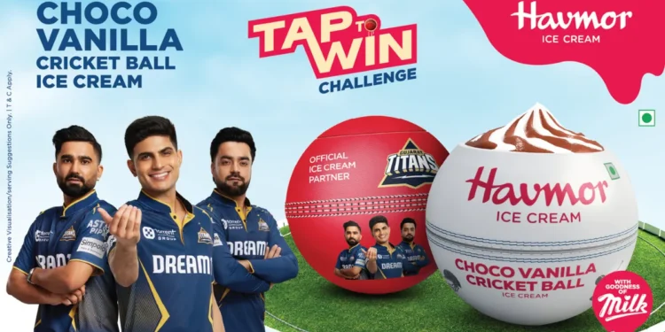 Havmor launches ‘Enjoy It, Play It’ campaign for its new cricket ball ice cream with Gujarat Titans Team.