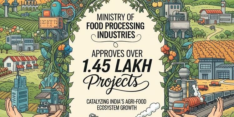 Ministry of Food Processing Industries Approves Over 1.45 Lakh Projects, Catalyzing India’s Agri-Food Ecosystem Growth