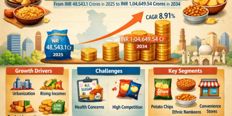 India’s Snacks Market Set to Grow at 13% CAGR, Outpacing the Broader Packaged Food Sector