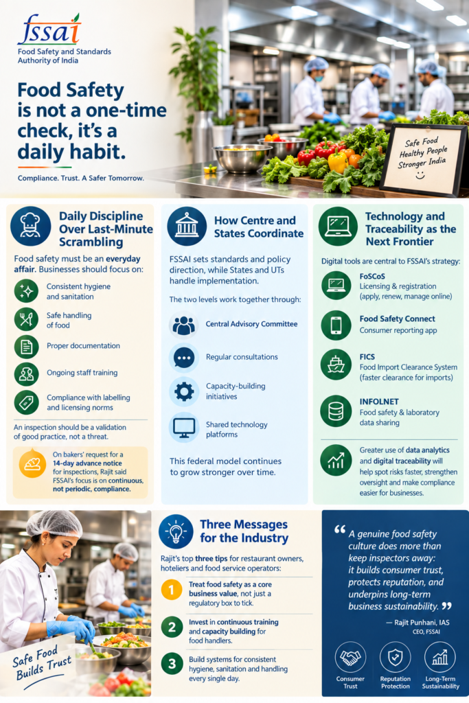 FSSAI CEO Rajit Punhani’s 3-Point Checklist for a Genuine Food Safety Culture